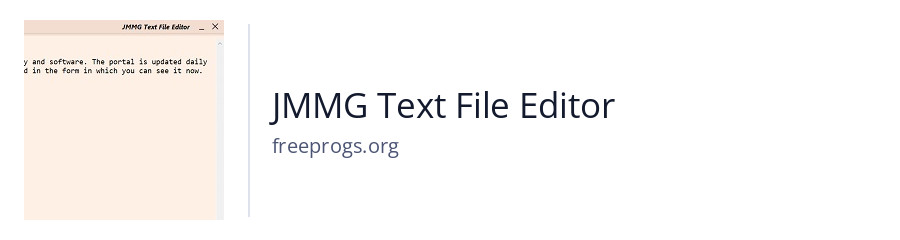 JMMG Text File Editor