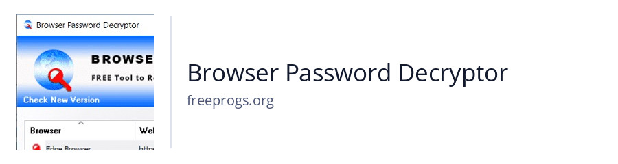 Browser Password Decryptor
