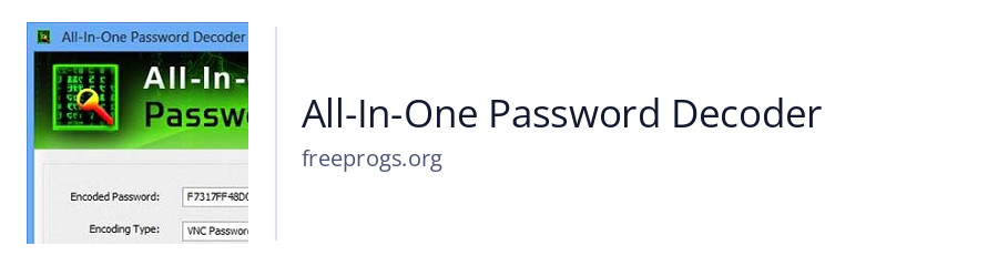 All-In-One Password Decoder