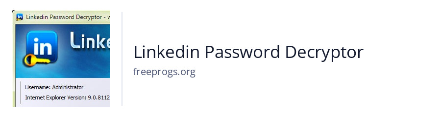 Linkedin Password Decryptor