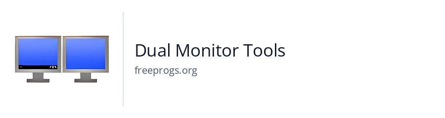 Dual Monitor Tools