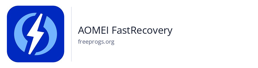 AOMEI FastRecovery