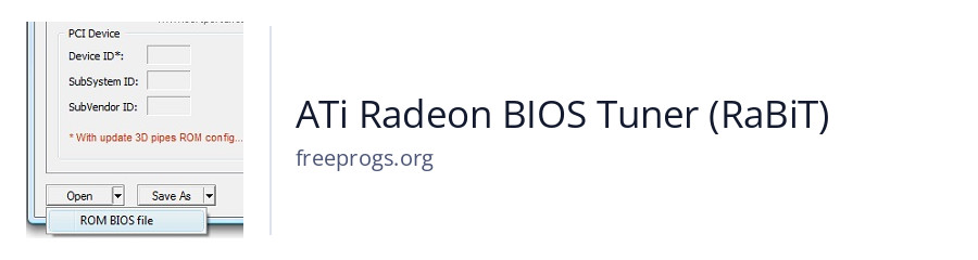 ATi Radeon BIOS Tuner (RaBiT)