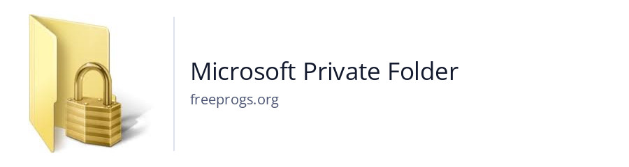 Microsoft Private Folder