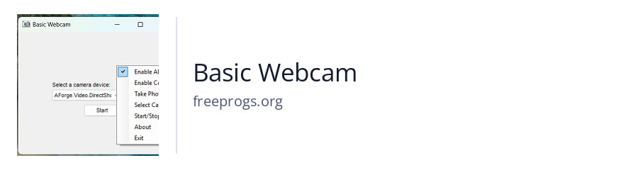 Basic Webcam