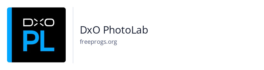 DxO PhotoLab