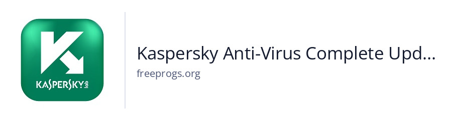 Kaspersky Anti-Virus Complete Update