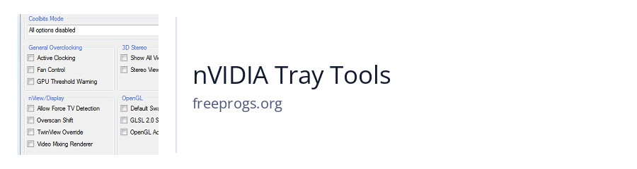 nVIDIA Tray Tools