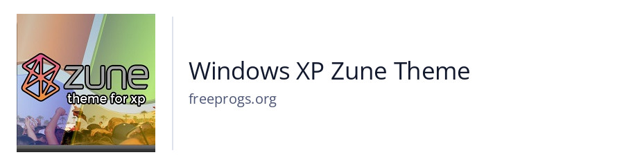 Windows XP Zune Theme
