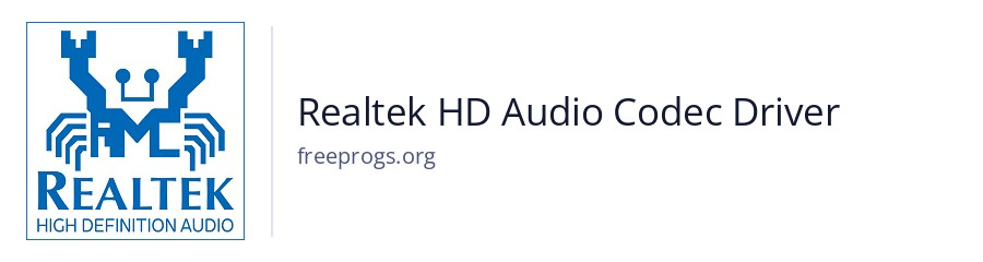 Realtek HD Audio Codec Driver