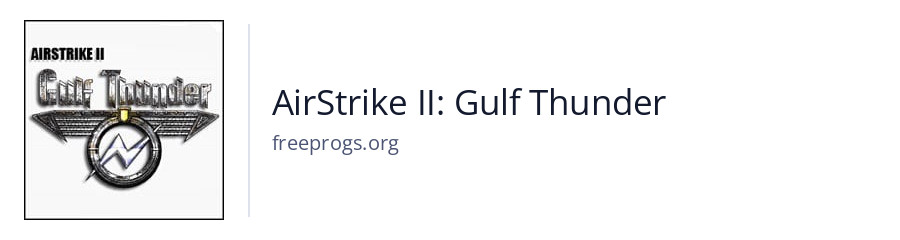 AirStrike II: Gulf Thunder