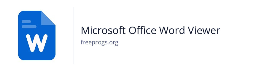 Microsoft Office Word Viewer