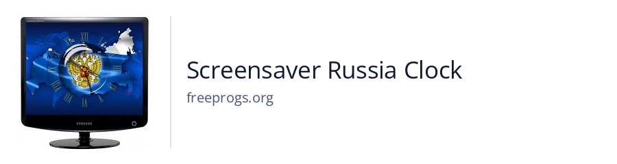 Screensaver Russia Clock