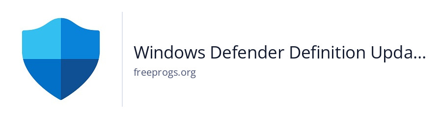 Windows Defender Definition Updates