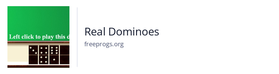 Real Dominoes