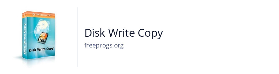 Disk Write Copy