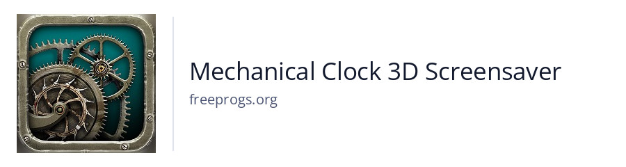 Mechanical Clock 3D Screensaver