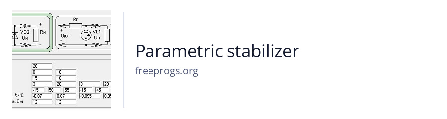 Parametric stabilizer