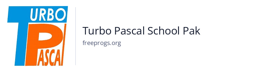 Turbo Pascal School Pak