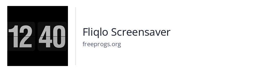 Fliqlo Screensaver