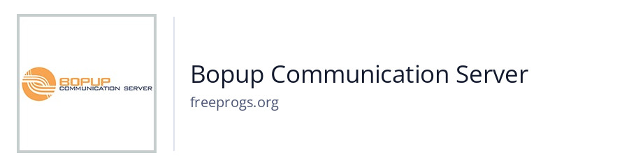 Bopup Communication Server