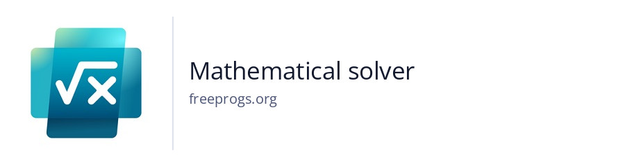 Mathematical solver