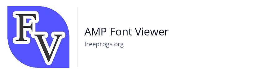 AMP Font Viewer