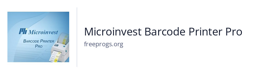Microinvest Barcode Printer Pro