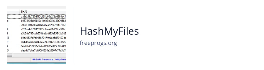 HashMyFiles