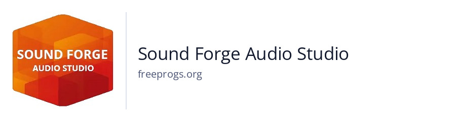 Sound Forge Audio Studio