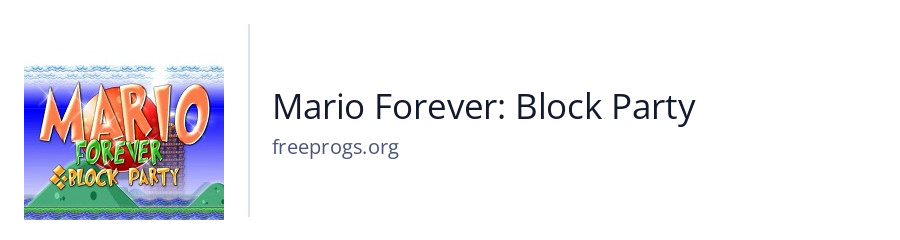 Mario Forever: Block Party