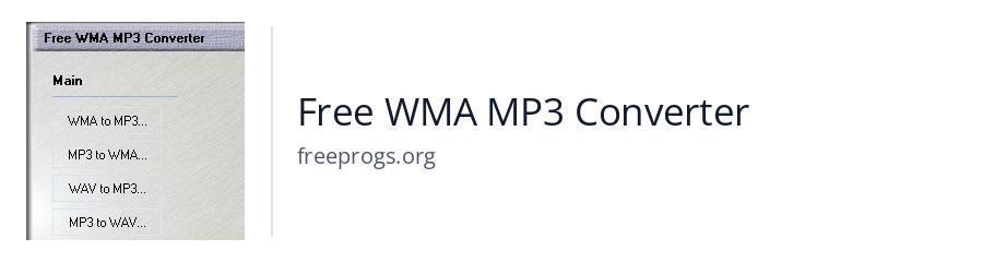 Free WMA MP3 Converter