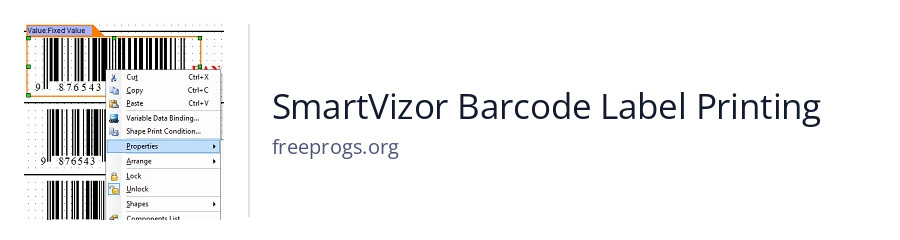 SmartVizor Barcode Label Printing