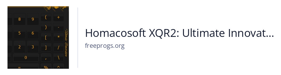 Homacosoft XQR2: Ultimate Innovation