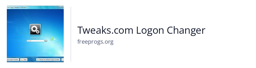 Tweaks.com Logon Changer