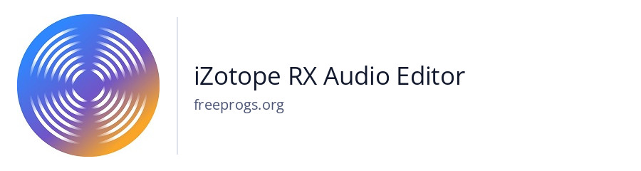 iZotope RX Audio Editor