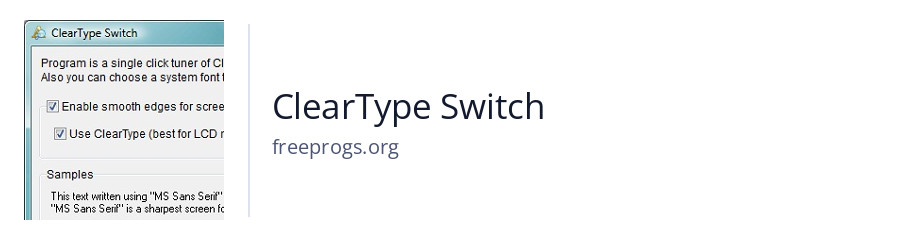 ClearType Switch