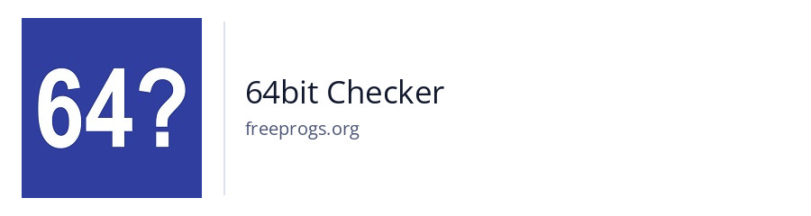 64bit Checker