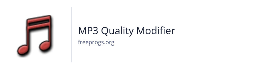 MP3 Quality Modifier