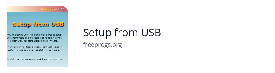 Setup from USB