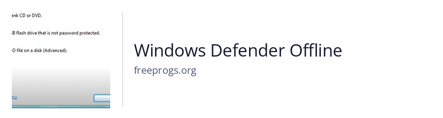 Windows Defender Offline