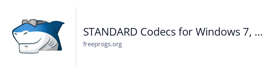 STANDARD Codecs for Windows 7, 8, 10, 11