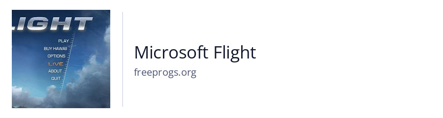 Microsoft Flight