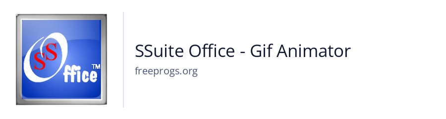 SSuite Office - Gif Animator