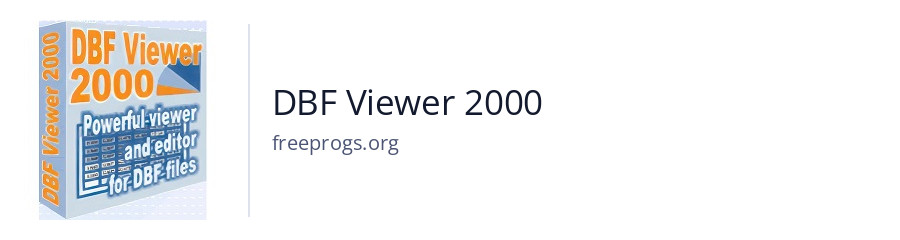 DBF Viewer 2000
