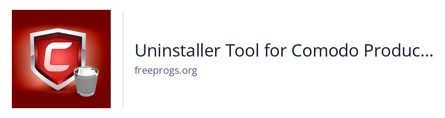 Uninstaller Tool for Comodo Products