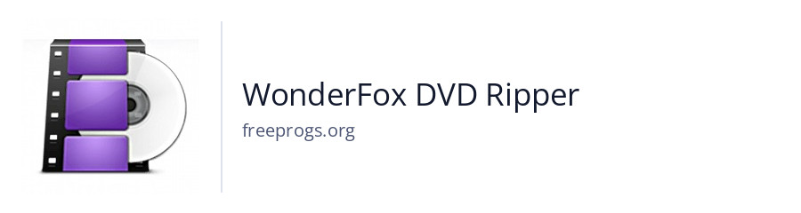 WonderFox DVD Ripper