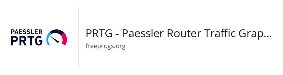 PRTG - Paessler Router Traffic Grapher