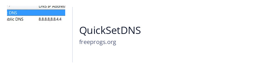 QuickSetDNS