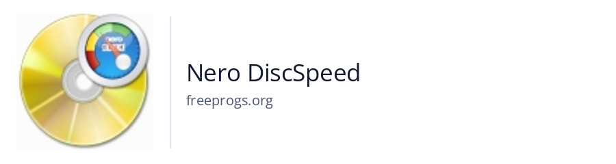 Nero DiscSpeed